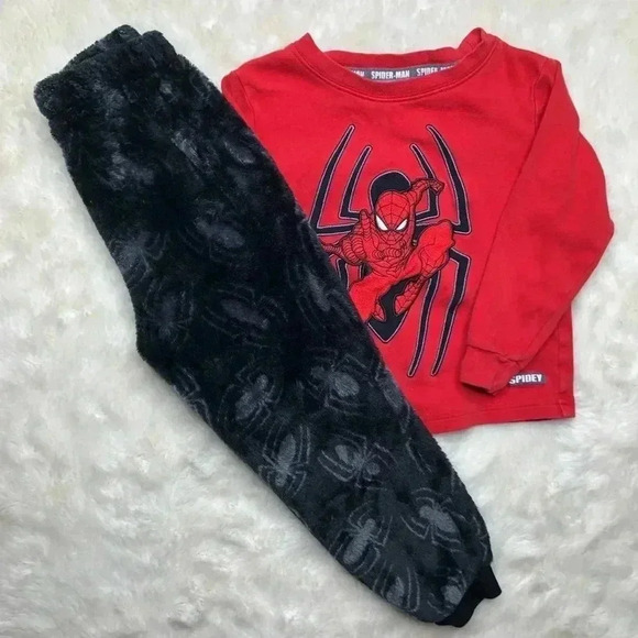 Spider-Man Red  & Black Pajamas Size XXS - Picture 1 of 16